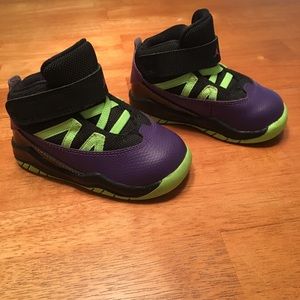 Purple Green Toddlers Jordan’s - Size 5C